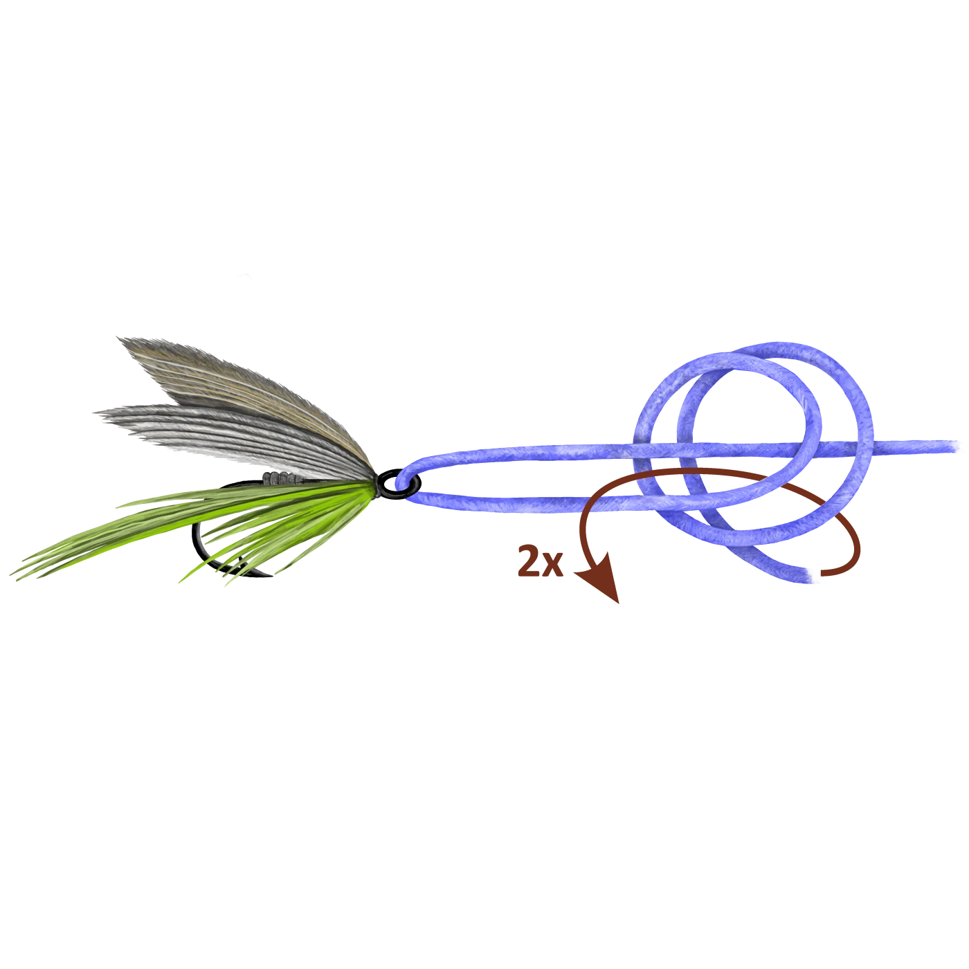 How to tie the Harvey Dry Fly Knot • FlyFish Circle